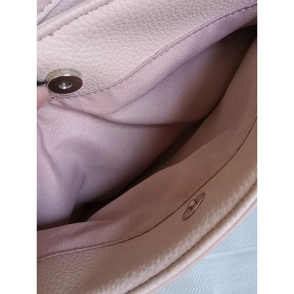 Reaction Kenneth Cole Pink Beige Triple Entry Satchel Handbag Fair Condition - Picture 9 of 12